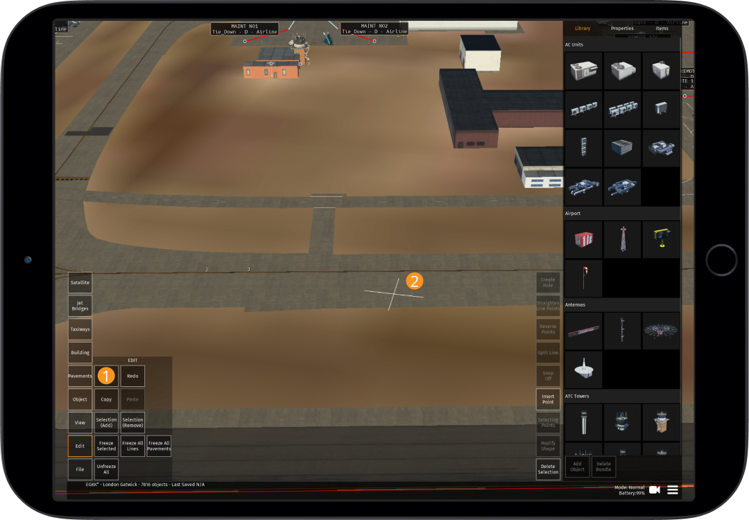 Image 6.1.4.1 - Copying & Pasting a Pavement