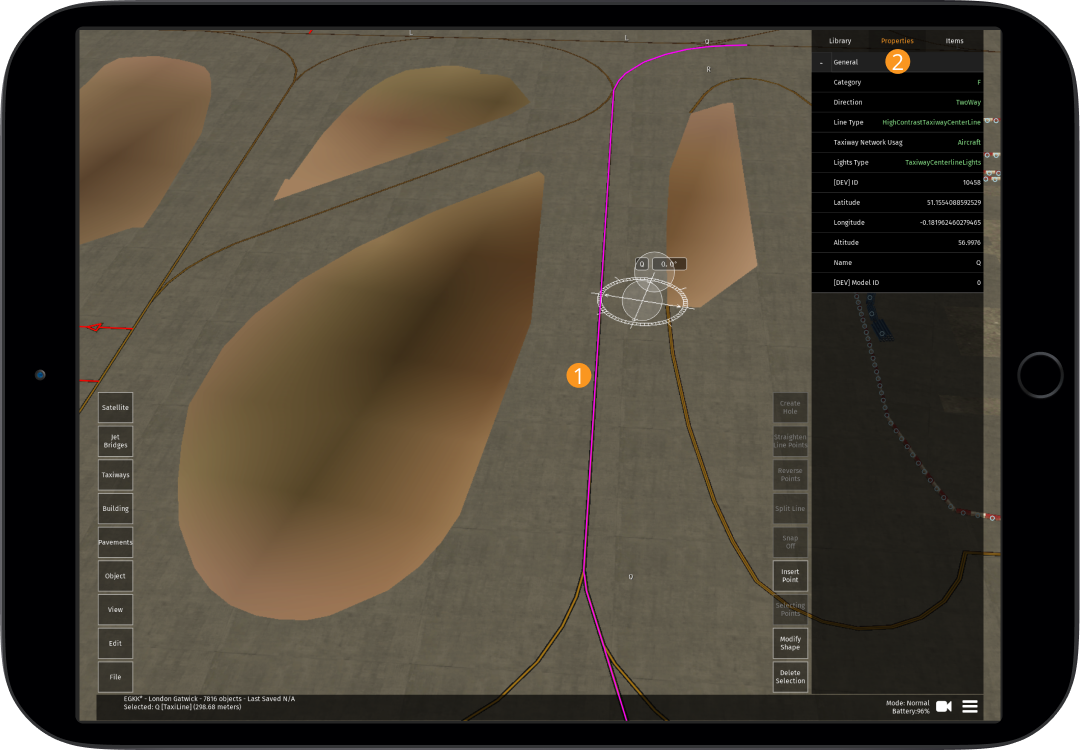 Image 6.2.1.1 - Pavement Properties