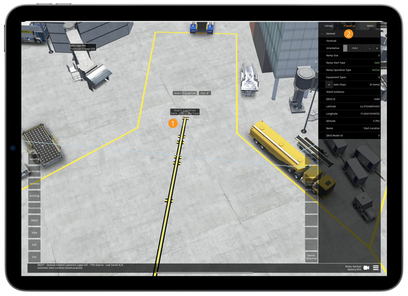 Image 8.2.1.1 - Start Location Properties