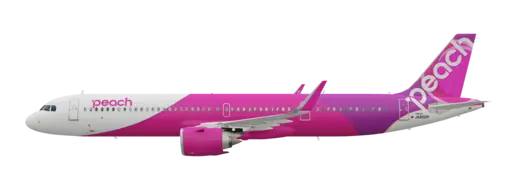 Peach Aviation livery on the Airbus A321neo