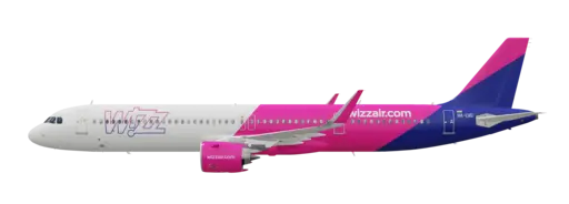 Wizz Air livery on the Airbus A321neo