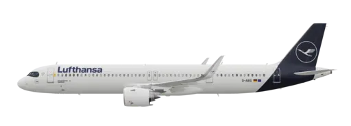 Lufthansa livery on the Airbus A321neo