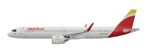 Iberia livery on the Airbus A321neo