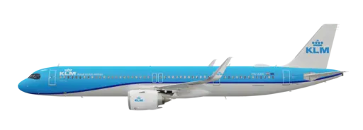 KLM livery on the Airbus A321neo