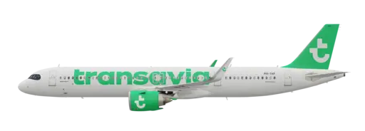 Transavia livery on the Airbus A321neo