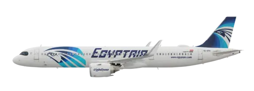 EgyptAir livery on the Airbus A321neo