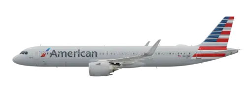 American Airlines livery on the Airbus A321 NEO