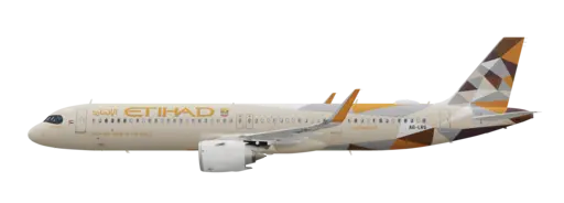 Etihad Airways livery on the Airbus A321neo