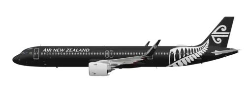 Air New Zealand - All Blacks livery on the Airbus A321 NEO