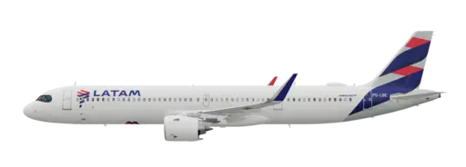 LATAM livery on the Airbus A321neo