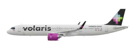 Volaris livery on the Airbus A321 NEO