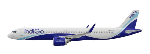IndiGo livery on the Airbus A321neo
