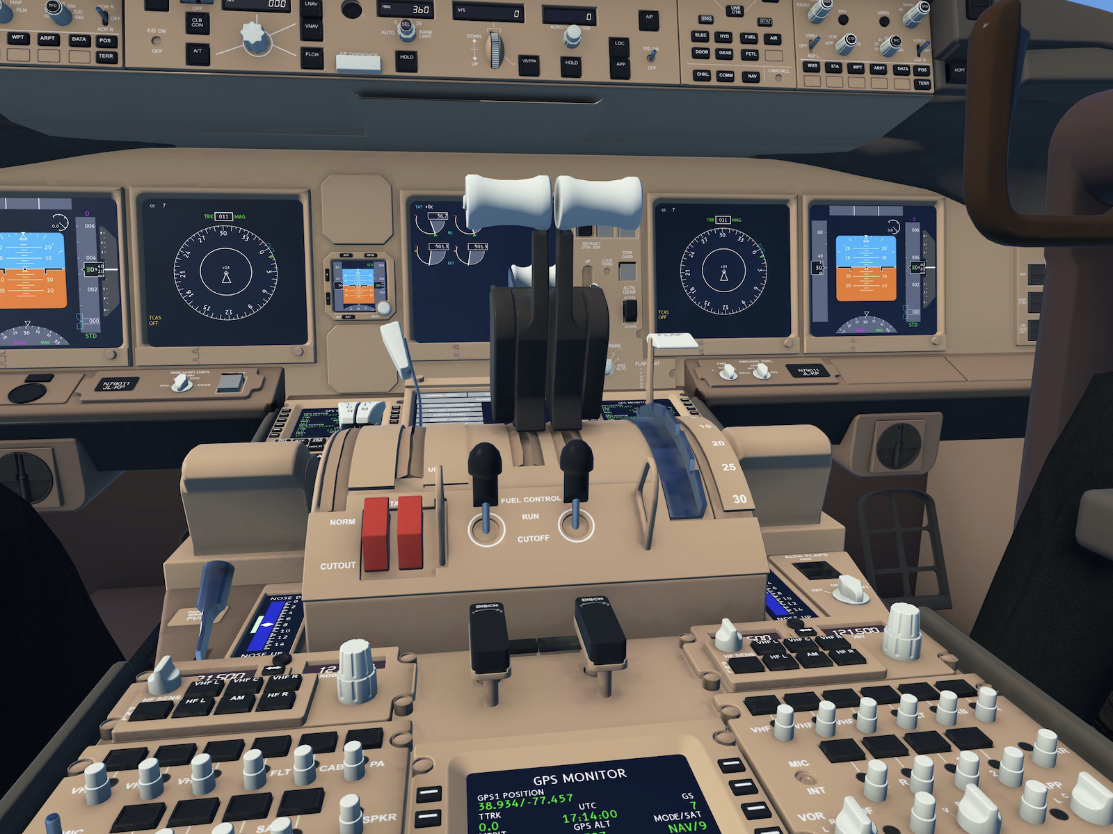B772 Flight Deck